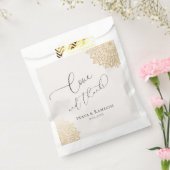 Gold Mandala Cream Wedding Favor Bag Bedankzakje (Gezegeld)