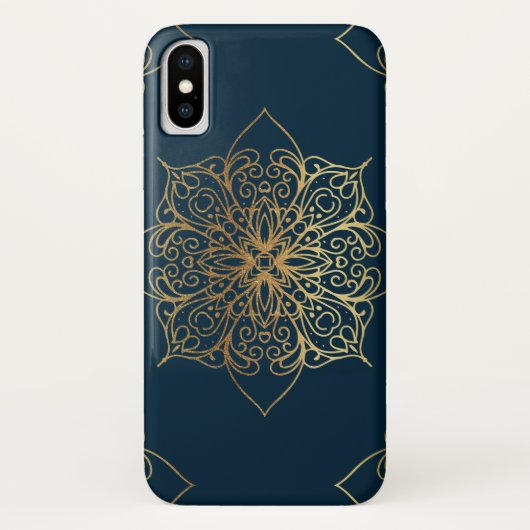Gold Mandala Damask Pattern Case-Mate iPhone Case (Achterkant)