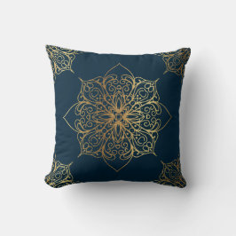 Gold Mandala Damask Pattern Kussen