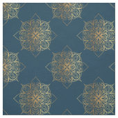 Gold Mandala Damask Pattern Stof (Swatch)