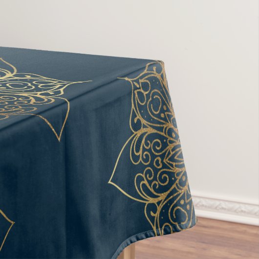 Gold Mandala Damask Pattern Tafelkleed (Voorbeeld)