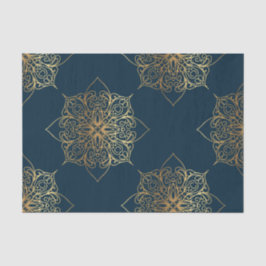 Gold Mandala Damask Pattern Tissuepapier