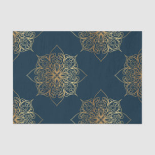 Gold Mandala Damask Pattern Tissuepapier