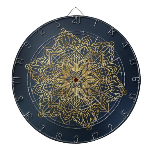 Gold Mandala Dartbord (Voorkant)