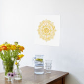 Gold Mandala Flower Folie Art afdrukken Folie Afdrukken (Laag (Keuken))
