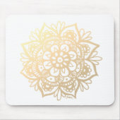Gold Mandala Flower Muismat (Voorkant)
