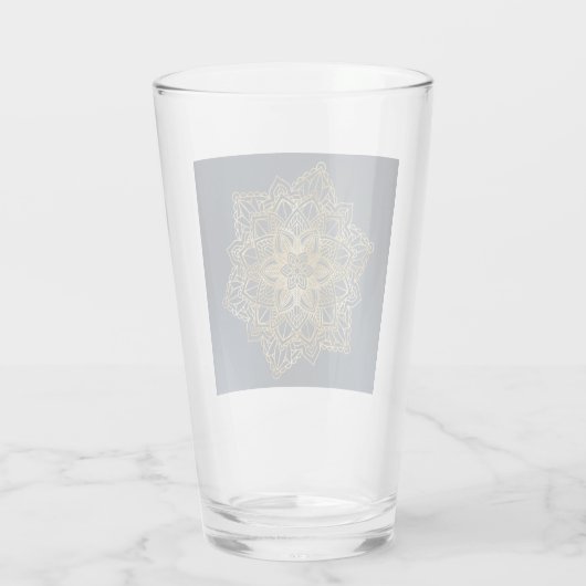 Gold Mandala Glas (Achterkant)