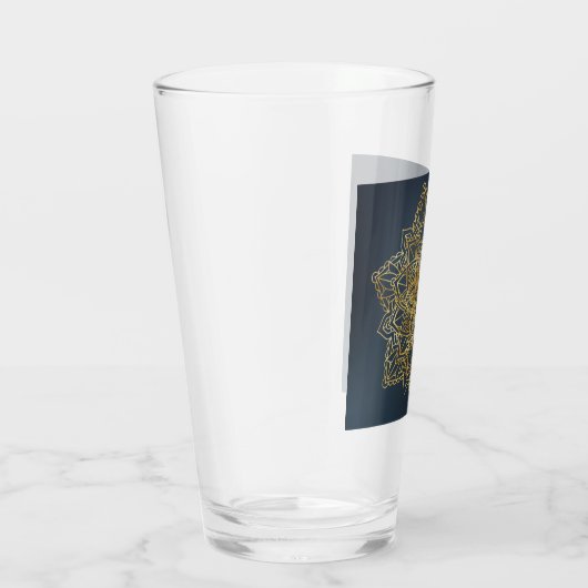 Gold Mandala Glas (Rechts)
