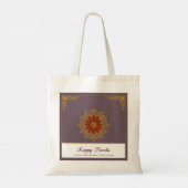 Gold Mandala Indian Canvas tas (Achterkant)