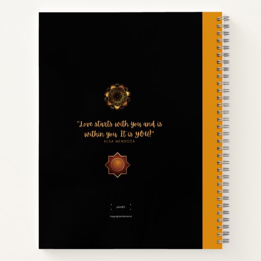 GOLD MANDALA JOURNAL NOTITIEBOEK (Achterkant)