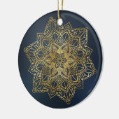 Gold Mandala Keramisch Ornament (Links)