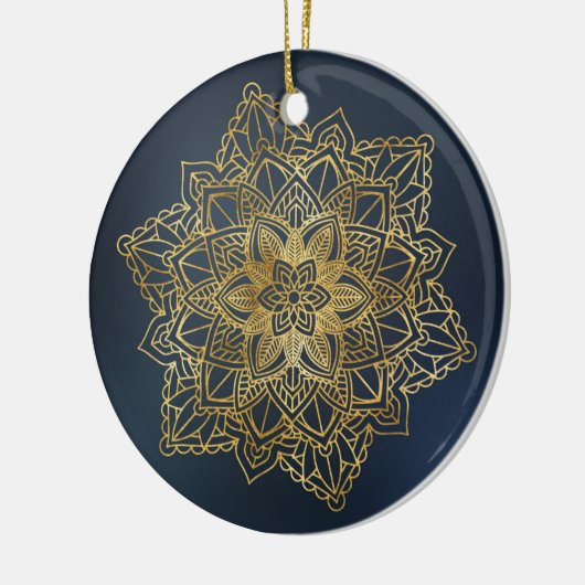 Gold Mandala Keramisch Ornament (Links)