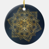 Gold Mandala Keramisch Ornament (Achterkant)