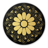 Gold Mandala Keramische Knop (Voorkant)