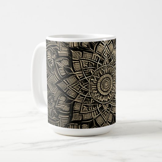 Gold Mandala  Koffiemok (Voorkant links)