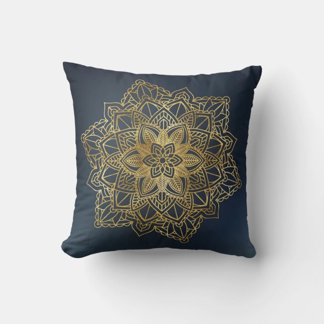 Gold Mandala Kussen (Voorkant)