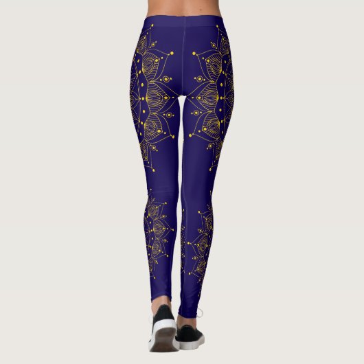 Gold Mandala Leggings (Achterkant)