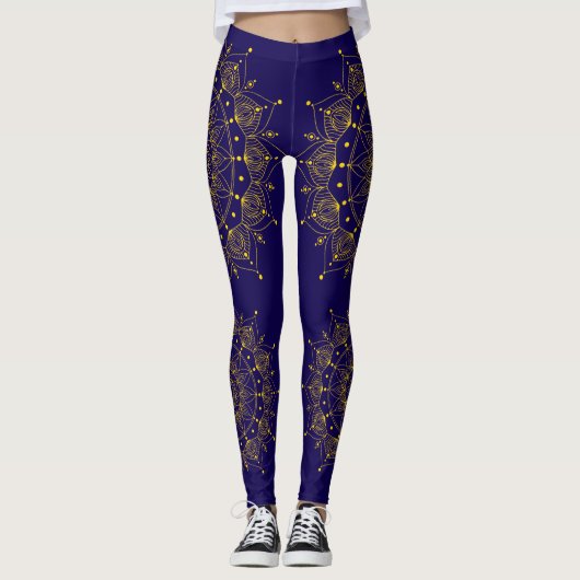 Gold Mandala Leggings (Voorkant)