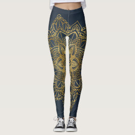 Gold Mandala Leggings