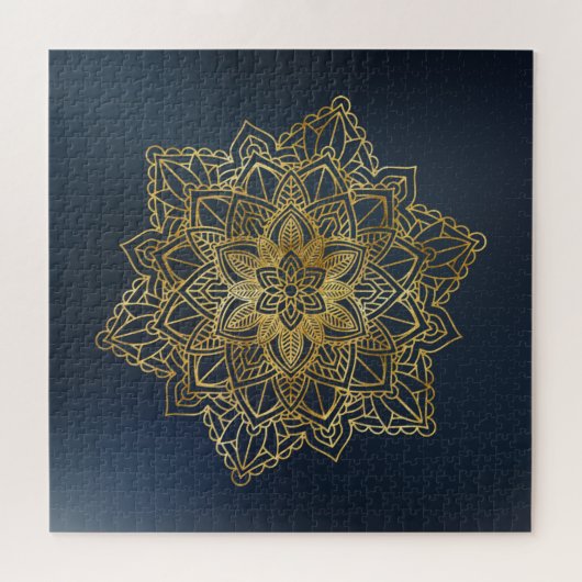 Gold Mandala Legpuzzel (Horizontaal)