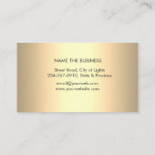 Gold Mandala Lotus Flower Yoga Meditation Holistic Visitekaartje (Achterkant)