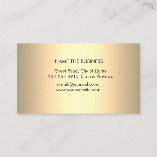 Gold Mandala Lotus Flower Yoga Meditation Holistic Visitekaartje (Achterkant)