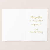 Gold Mandala Namaste Wenskaart Folie Kaarten (Binnen)