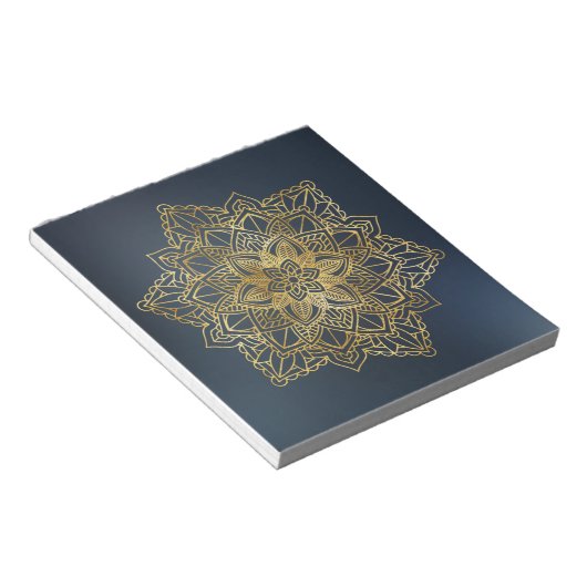Gold Mandala Notitieblok (Schuin)