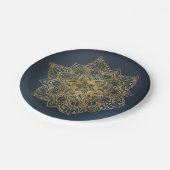 Gold Mandala Papieren Bordje (Gekanteld)