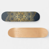Gold Mandala Persoonlijk Skateboard (Horizontaal)