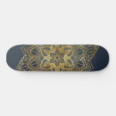 Gold Mandala Persoonlijk Skateboard (Horizontaal)