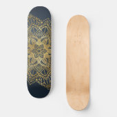 Gold Mandala Persoonlijk Skateboard (Voorkant)