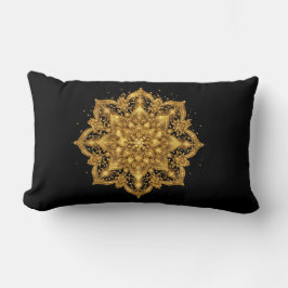 Gold Mandala Pillow Luxury Decorative Throw Kussen