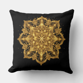 Gold Mandala Pillow Luxury Decorative Throw Kussen