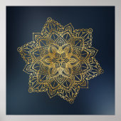 Gold Mandala Poster (Voorkant)