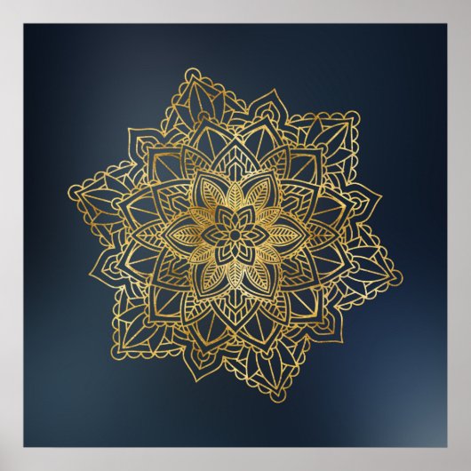 Gold Mandala Poster (Voorkant)