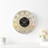 Gold Mandala Rozen Bokeh 50ste bruiloft Jubileum Grote Klok (Huis)