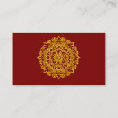Gold Mandala RSVP Card Informatiekaartje (Achterkant)