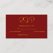 Gold Mandala RSVP Card Informatiekaartje (Voorkant)