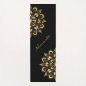 Gold Mandala Script Namaste Yogamat (Voorkant)