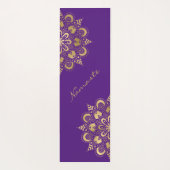 Gold Mandala Script Namaste Yogamat (Achterkant)