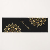 Gold Mandala Script Namaste Yogamat (Voorkant (horizontaal))
