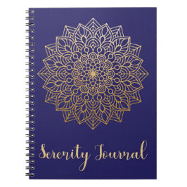 Gold Mandala Serenity Journal met uitgelijnde pagi Notitieboek