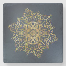 Gold Mandala Stenen Onderzetter