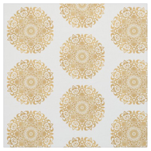 Gold Mandala Stof (Swatch)