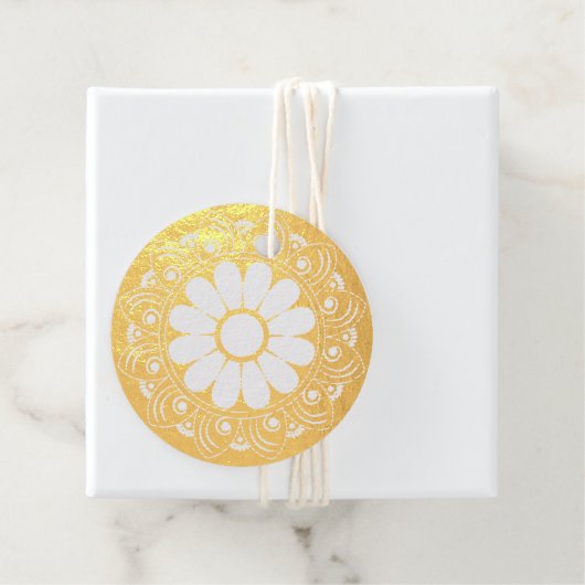 Gold Mandala Table Bedankjes Labels (Met doos)