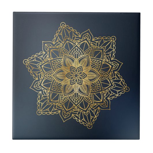 Gold Mandala Tegeltje (Voorkant)