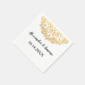 Gold Mandala Wedding Party Cocktail servet (Hoek)