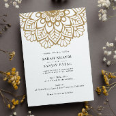 Gold Mandala Wedding Uitnodiging