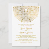 Gold Mandala Wedding Uitnodiging (Voorkant)